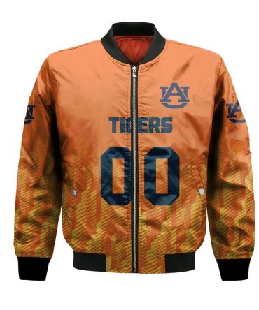 Auburn Tigers Bomber Jacket 3D Printed Team Logo Custom Text And Number