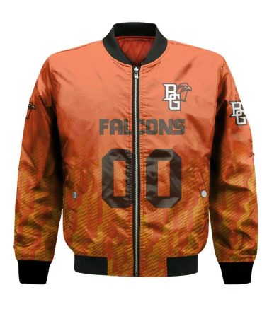 Bowling Green Falcons Bomber Jacket 3D Printed Team Logo Custom Text And Number