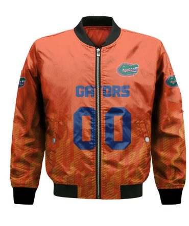 Florida Gators Bomber Jacket 3D Printed Team Logo Custom Text And Number