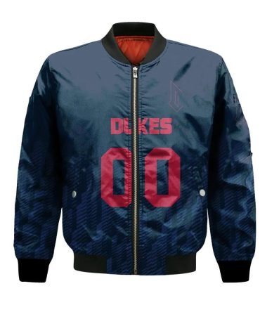 Duquesne Dukes Bomber Jacket 3D Printed Team Logo Custom Text And Number