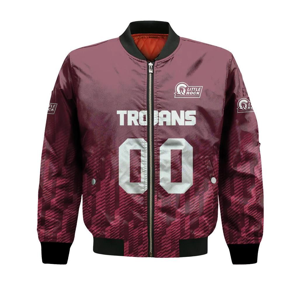 Little Rock Trojans Bomber Jacket 3D Printed Team Logo Custom Text And Number