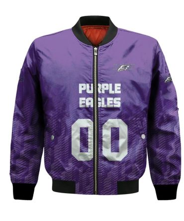 Niagara Purple Eagles Bomber Jacket 3D Printed Team Logo Custom Text And Number