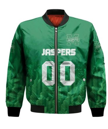 Manhattan Jaspers Bomber Jacket 3D Printed Team Logo Custom Text And Number