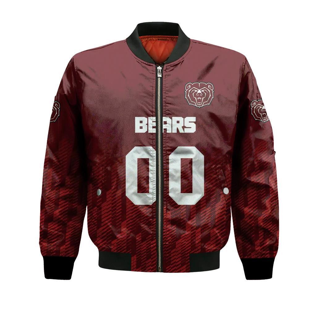 Missouri State Bears Bomber Jacket 3D Printed Team Logo Custom Text And Number