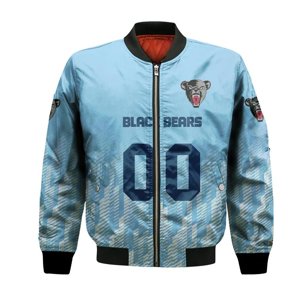 Maine Black Bears Bomber Jacket 3D Printed Team Logo Custom Text And Number