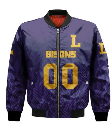 Lipscomb Bisons Bomber Jacket 3D Printed Team Logo Custom Text And Number