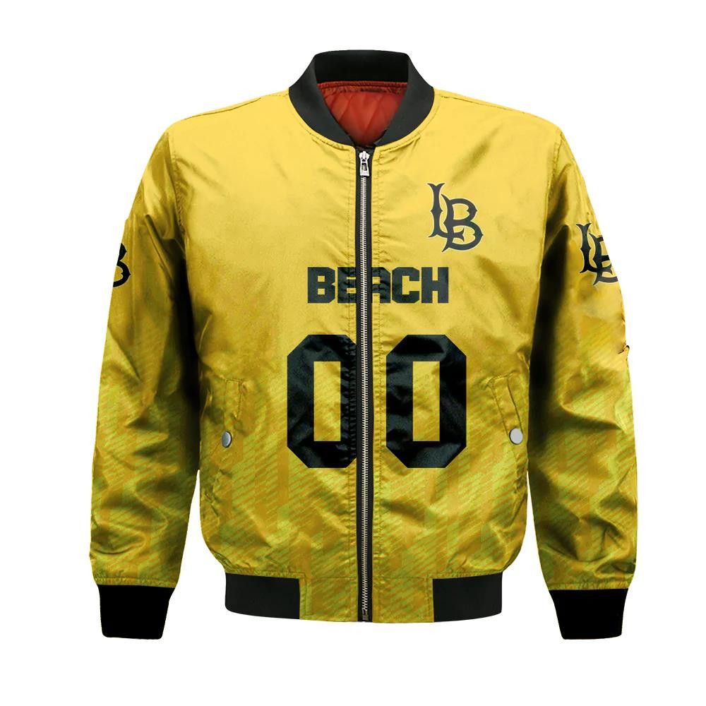 Long Beach State 49Ers Bomber Jacket 3D Printed Team Logo Custom Text And Number