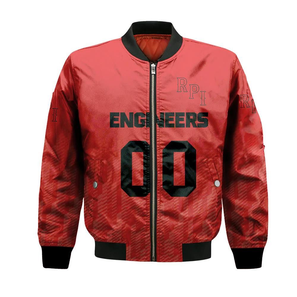 Rpi Engineers Bomber Jacket 3D Printed Team Logo Custom Text And Number