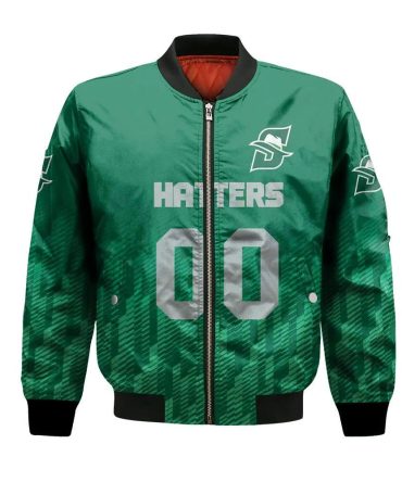 Stetson Hatters Bomber Jacket 3D Printed Team Logo Custom Text And Number