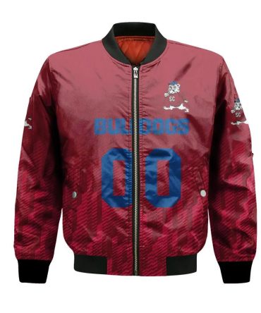 South Carolina State Bulldogs Bomber Jacket 3D Printed Team Logo Custom Text And Number