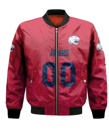 South Alabama Jaguars Bomber Jacket 3D Printed Team Logo Custom Text And Number