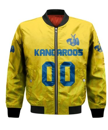 Umkc Kangaroos Bomber Jacket 3D Printed Team Logo Custom Text And Number