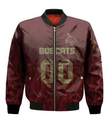 Texas State Bobcats Bomber Jacket 3D Printed Team Logo Custom Text And Number