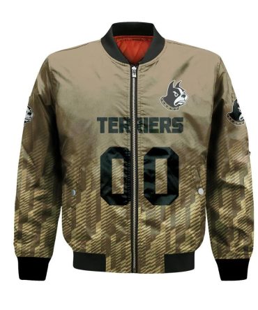 Wofford Terriers Bomber Jacket 3D Printed Team Logo Custom Text And Number