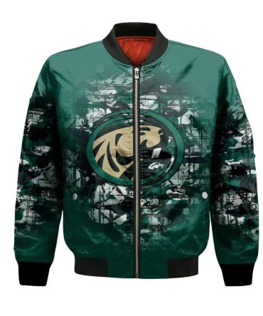 Bemidji State Beavers Bomber Jacket 3D Printed Camouflage Vintage