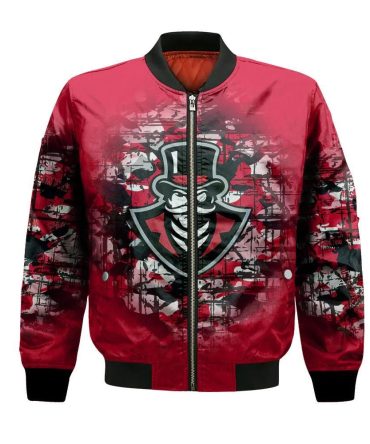Austin Peay Governors Bomber Jacket 3D Printed Camouflage Vintage