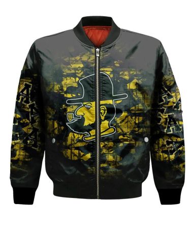 Appalachian State Mountaineers Bomber Jacket 3D Printed Camouflage Vintage