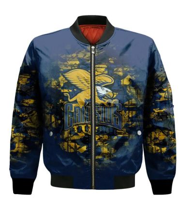 Canisius Golden Griffins Bomber Jacket 3D Printed Camouflage Vintage