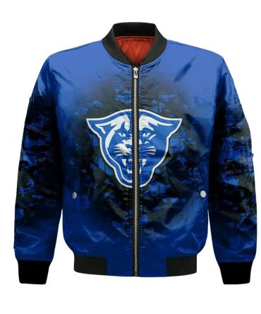 Georgia State Panthers Bomber Jacket 3D Printed Camouflage Vintage
