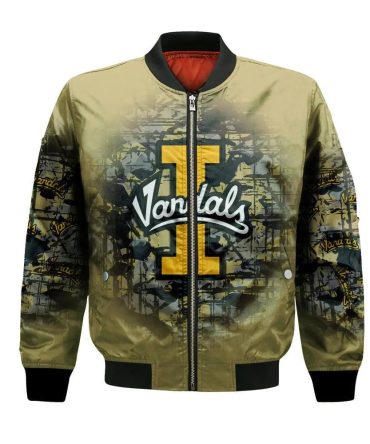Idaho Vandals Bomber Jacket 3D Printed Camouflage Vintage