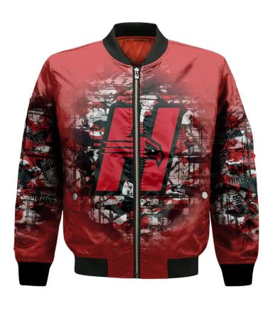 Hartford Hawks Bomber Jacket 3D Printed Camouflage Vintage