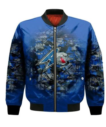 North Carolina Asheville Bulldogs Bomber Jacket 3D Printed Camouflage Vintage