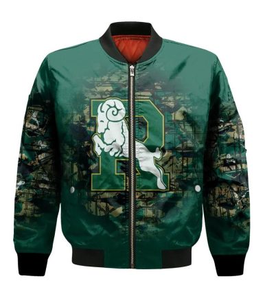Regina Rams Bomber Jacket 3D Printed Camouflage Vintage