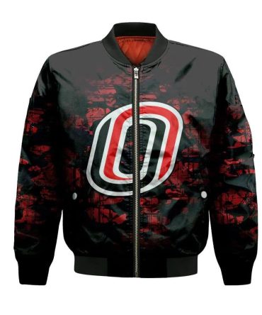Omaha Mavericks Bomber Jacket 3D Printed Camouflage Vintage