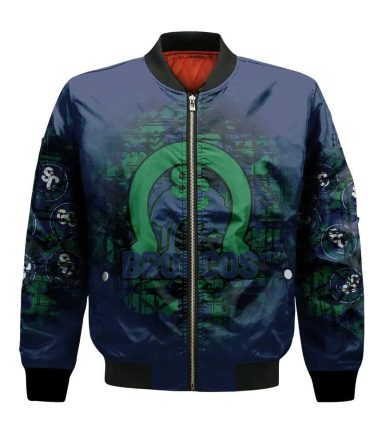 Swift Current Broncos Bomber Jacket 3D Printed Camouflage Vintage