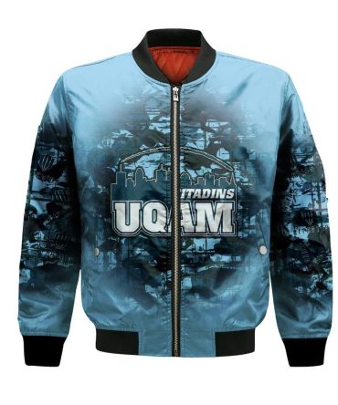 Uqam Citadins Bomber Jacket 3D Printed Camouflage Vintage