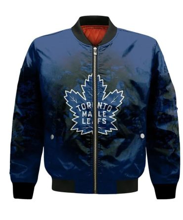 Toronto Maple Leafs Bomber Jacket 3D Printed Camouflage Vintage