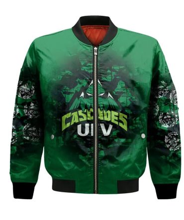 Ufv Cascades Bomber Jacket 3D Printed Camouflage Vintage