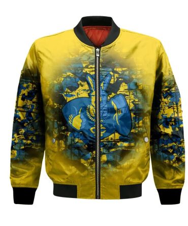 Umkc Kangaroos Bomber Jacket 3D Printed Camouflage Vintage