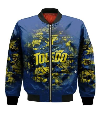 Toledo Rockets Bomber Jacket 3D Printed Camouflage Vintage