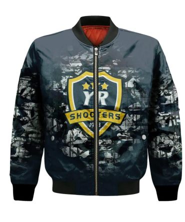 York Region Shooters Bomber Jacket 3D Printed Camouflage Vintage