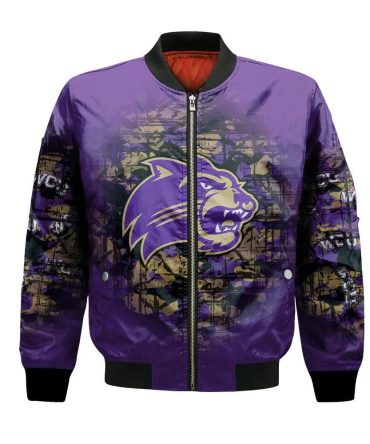 Western Carolina Catamounts Bomber Jacket 3D Printed Camouflage Vintage