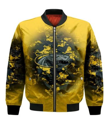 Wisconsin-Milwaukee Panthers Bomber Jacket 3D Printed Camouflage Vintage