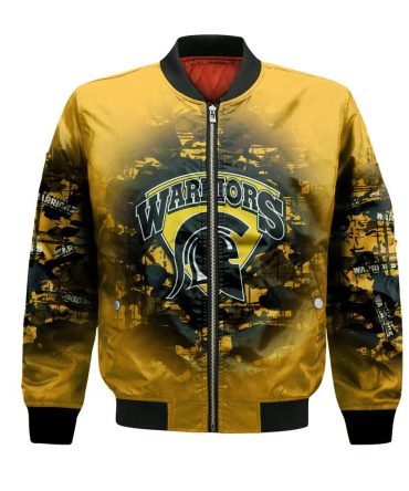 Waterloo Warriors Bomber Jacket 3D Printed Camouflage Vintage