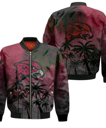 Maryland Eastern Shore Hawks Bomber Jacket 3D Printed Coconut Tree Tropical Grunge