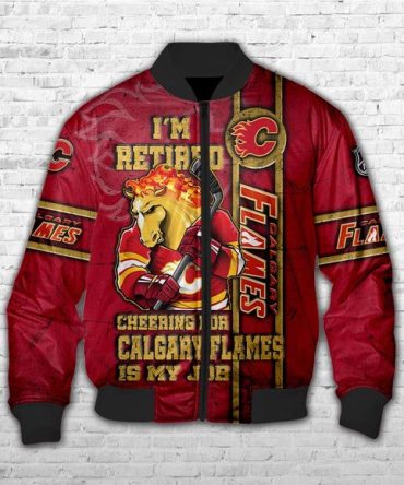 Men'S Calgary Flames Jackets I'M Retired