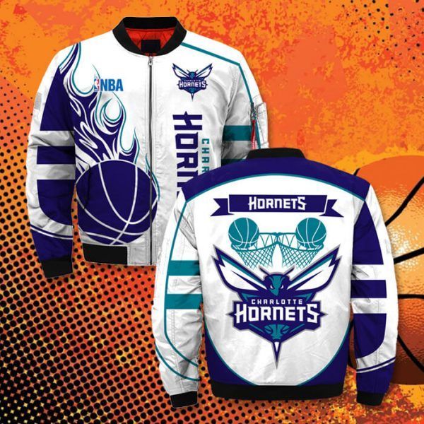 Charlotte Hornets Printful 3D Bomber Jackets
