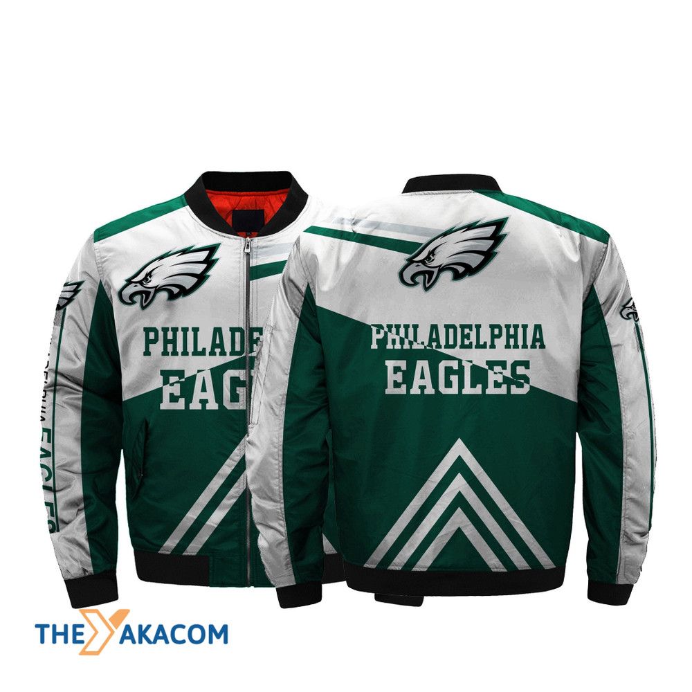 Jacket Men Philadelphia American Football Philly Eagles Super Bowl For Bomber Jacket Outerwear Christmas Gift