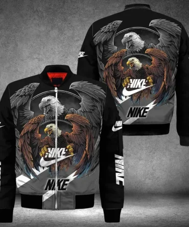 Nike Eagle Black Luxury Brand Bomber Jacket Outfit For Men Women