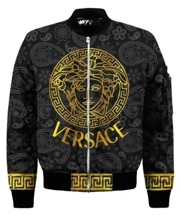 Versace Bomber Jacket Sweatpants Pants Luxury Brand Clothing Clothes Outfit For Men Women 01