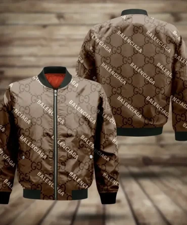Gucci Balenciaga Bomber Jacket Sweatpants Pants Luxury Brand Clothing Clothes Outfit