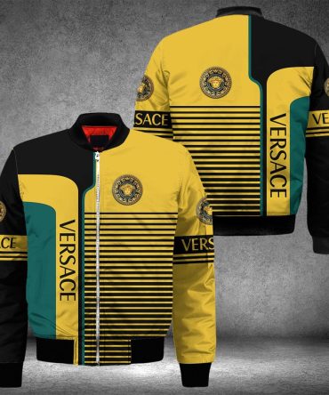 Gianni Versace Yellow Bomber Jacket Trending 2023 Sweatpants Pants Luxury Clothing Clothes Outfit For Men And Women