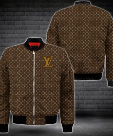 Louis Vuitton Lv Brown Bomber Jacket Trending 2023 Luxury Brand Clothing Clothes Outfit For Men And Women