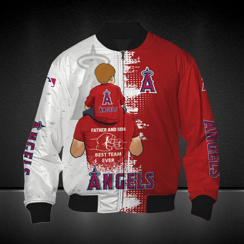 Los Angeles Angels Father & Son Legacy Pride Bomber Jacket