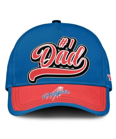 Los Angeles Dodgers #1 Dad Custom Baseball Cap