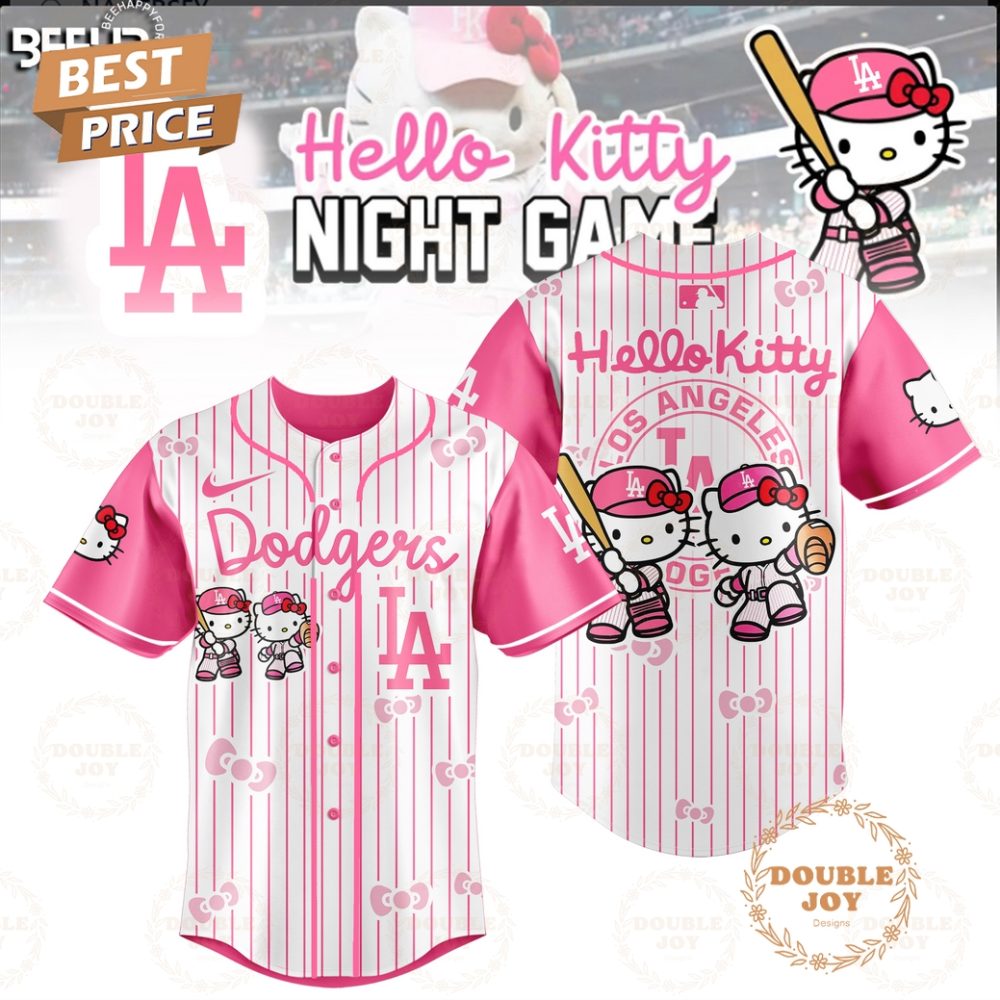 Los Angeles Dodgers 2025 Hello Kitty Night Game Limited Edition Baseball Jersey